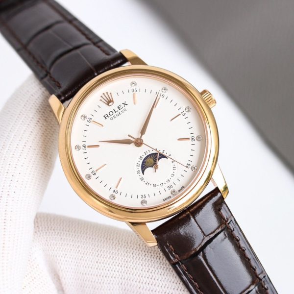 Rolex Cellini Moonphase 39 Everose Gold Dial ref.50535