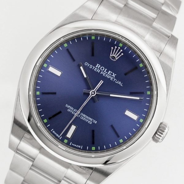 Rolex Oyster Perpetual Blue Dial ref.114300