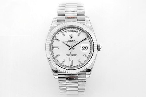 Rolex Day-Date 40 White Dial 18K White Gold Ref. 228236