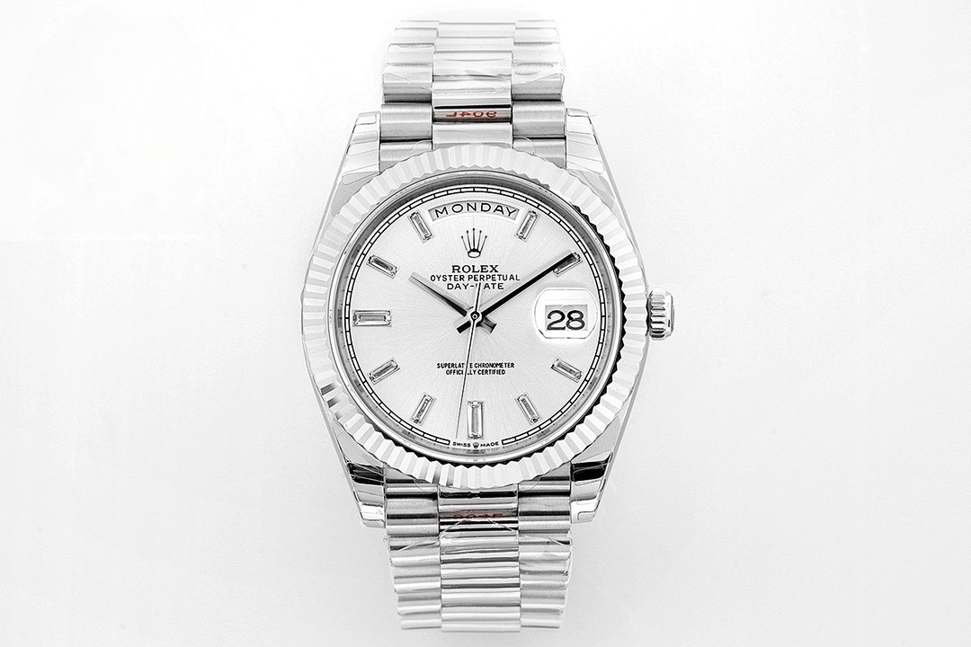 Rolex Day-Date 40 White Dial 18K White Gold Ref. 228236