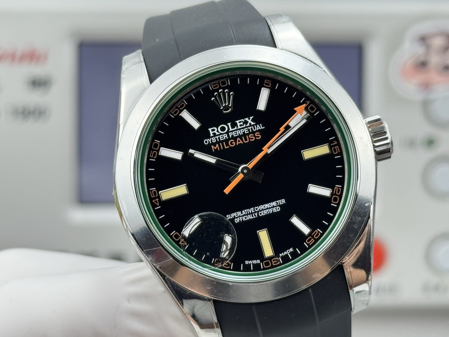 Rolex Milgauss Rubber Strap 40 Ref. 116400GV