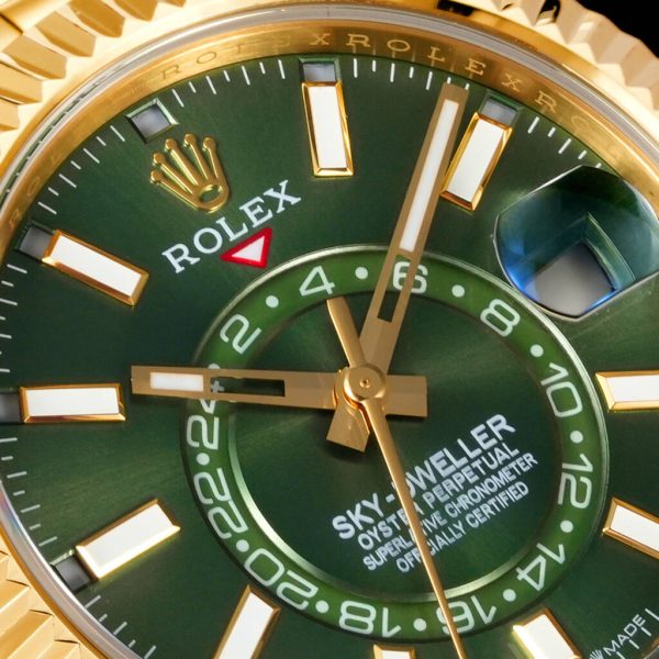 Rolex Sky-Dweller Green Dial Jubilee Gold Ref. 336938