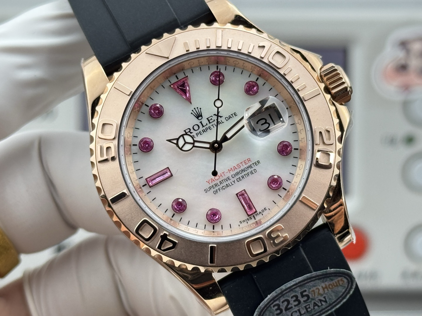Rolex Yacht-Master 40 Rubin Dial Rose Gold Ref. 16628