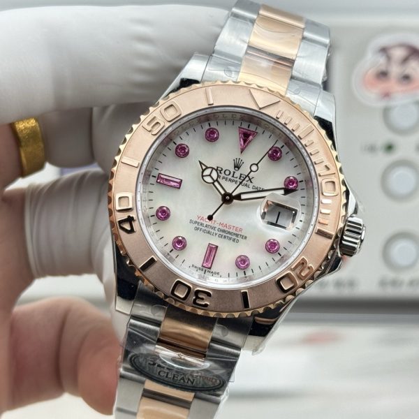 Rolex Yacht-Master 40 Bi-Color Rubin Dial Ref. 16623