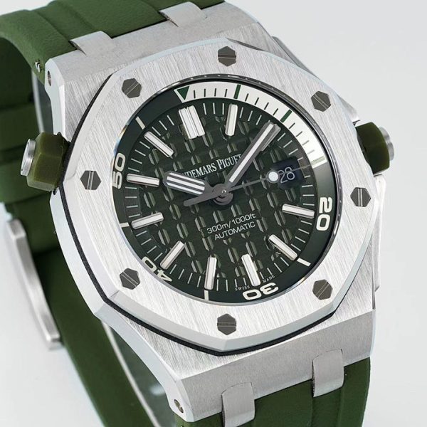 Audemars Piguet Royal Oak Offshore Diver Green Dial Ref. 15710ST.OO.A052CA.01