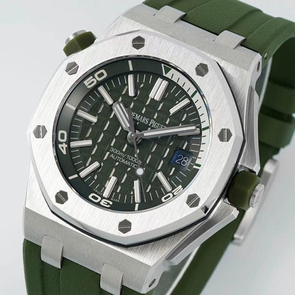 Audemars Piguet Royal Oak Offshore Diver Green Dial Ref. 15710ST.OO.A052CA.01