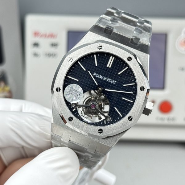 Audemars Piguet Royal Oak Selfwinding Flying Tourbillon Blue Dial Ref. 26730ST.OO.1320ST.01