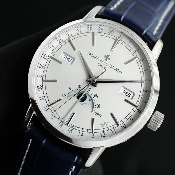 Vacheron Constantin Traditionnelle Complete Calendar Silver Dial Platinum Ref. 4010T/000P-B345
