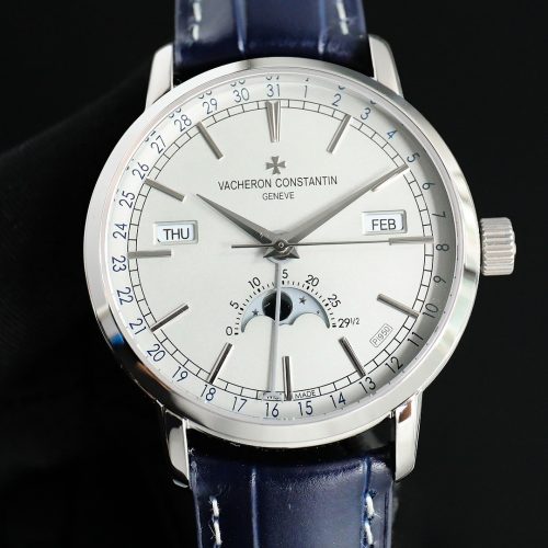Vacheron Constantin Traditionnelle Complete Calendar Silver Dial Platinum Ref. 4010T/000P-B345