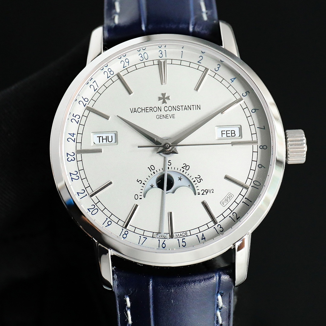 Vacheron Constantin Traditionnelle Complete Calendar Silver Dial Platinum Ref. 4010T/000P-B345