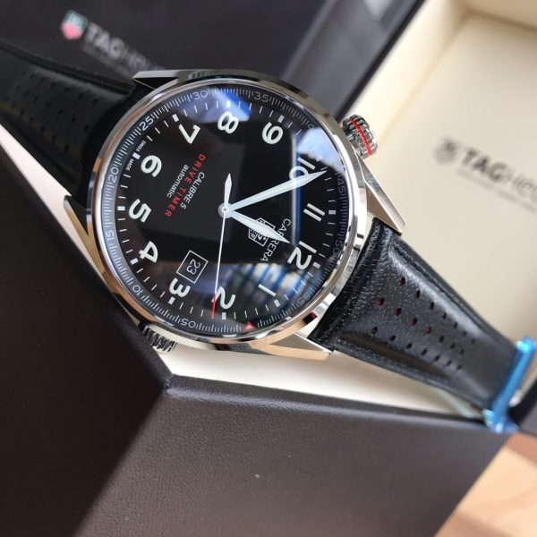 TAG Heuer Carrera Calibre 5 Drive Timer Black Dial Edition ref. WAR2A11.FC6337