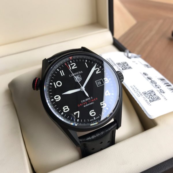 TAG Heuer Carrera Calibre 5 Drive Timer Black Dial Edition ref. WAR2A11.FC6337