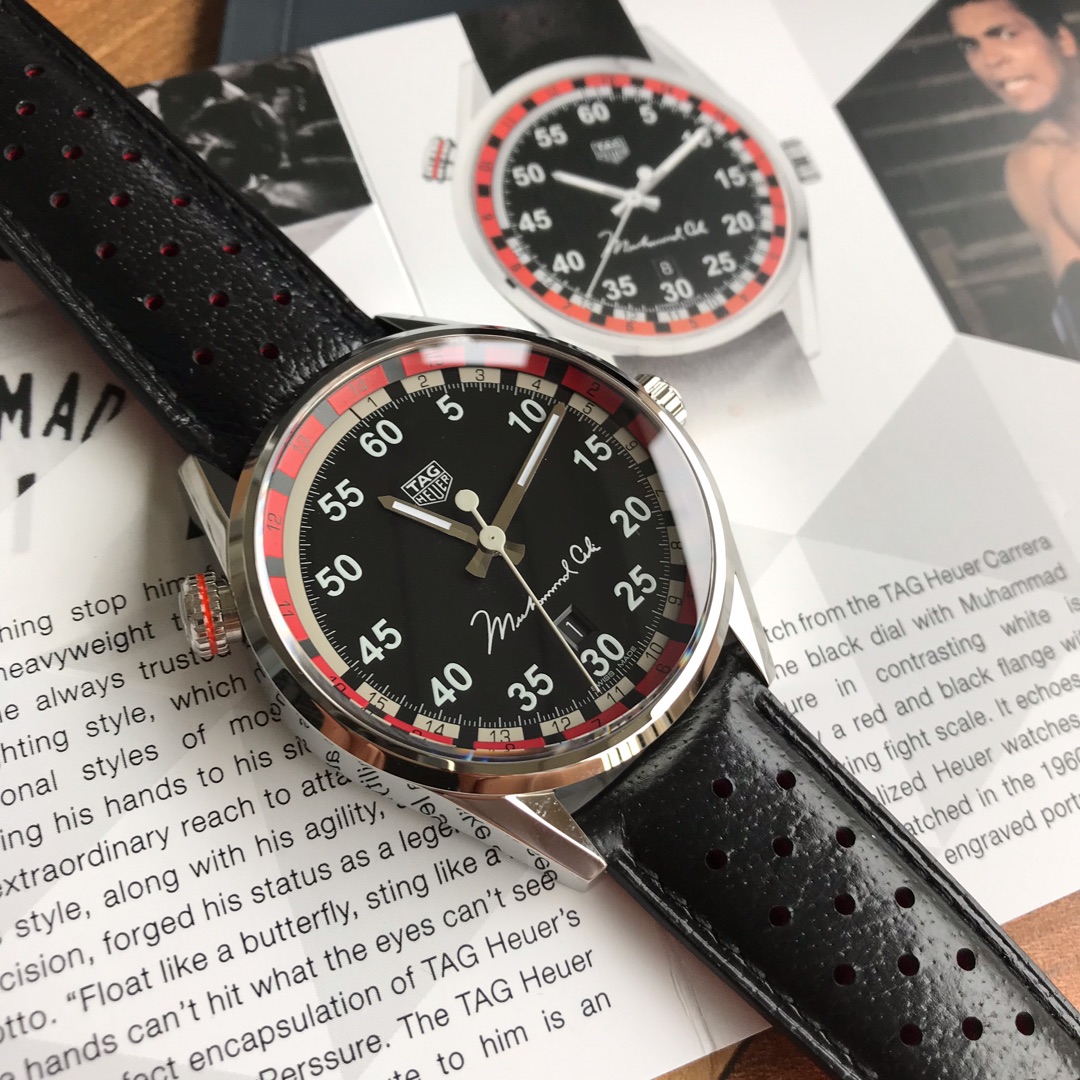 TAG Heuer Carrera Muhammad Ali Limited Edition Black Dial ref. WAR2A11.FC6337