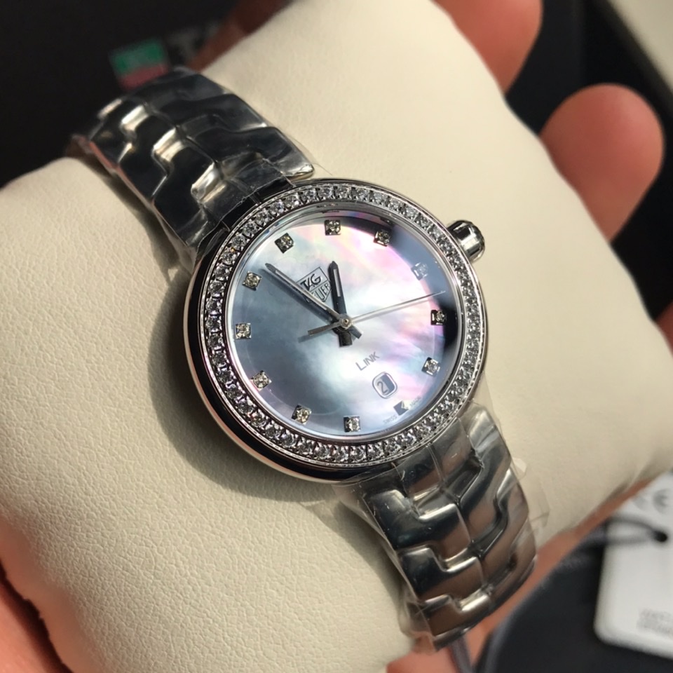 TAG Heuer Link Lady Cameron Diaz Black Mother of Pearl Diamond Edition ref. WAT1419.BA0954