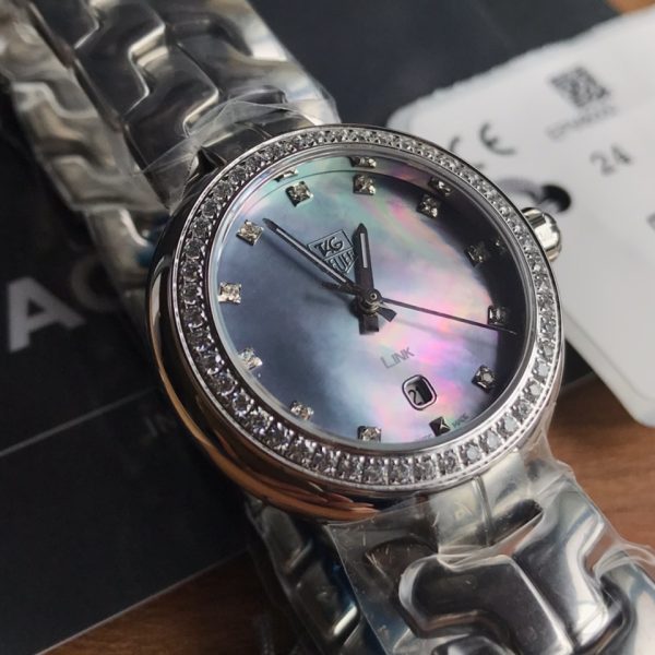 TAG Heuer Link Lady Cameron Diaz Black Mother of Pearl Diamond Edition ref. WAT1419.BA0954