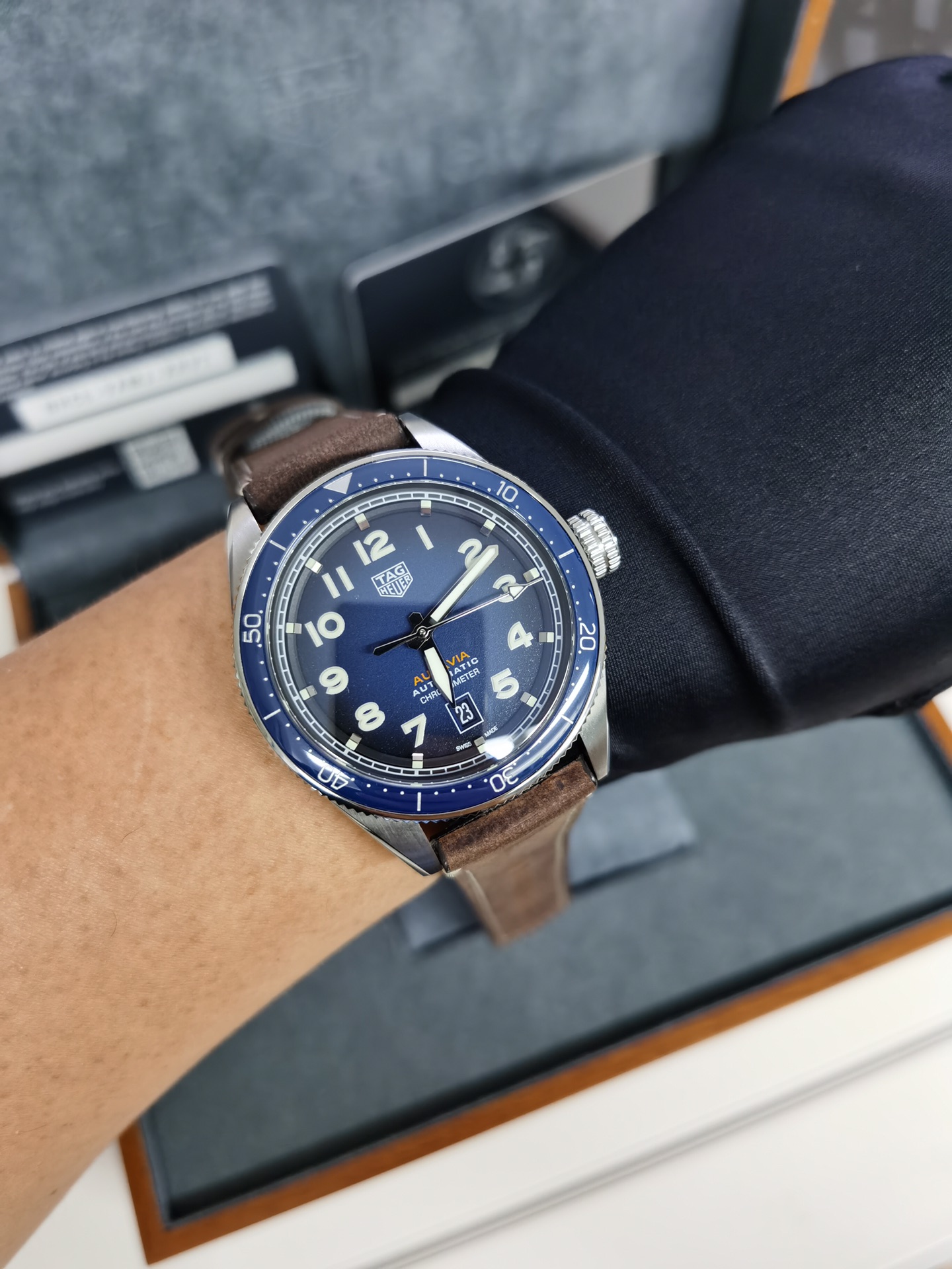 TAG Heuer Autavia Automatic Blue Dial Edition ref. WBE5116.FC8266