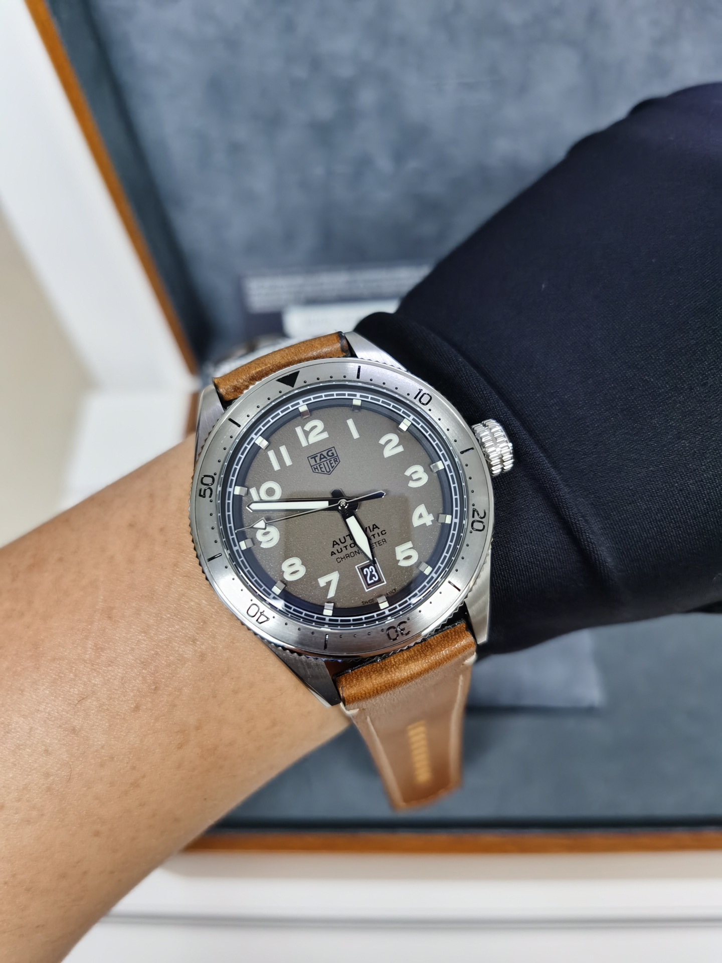 TAG Heuer Autavia Automatic Brown Dial Edition ref. WBE5111.FC8267