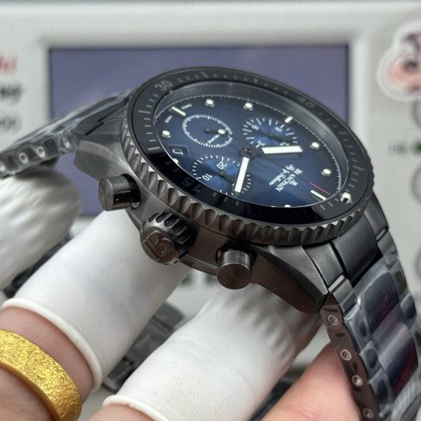 Blancpain Fifty Fathoms Bathyscaphe Flyback Chronograph Blue Dial Black Ceramic