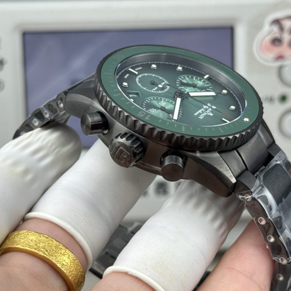 Blancpain Fifty Fathoms Bathyscaphe Flyback Chronograph Green Sunburst Dial