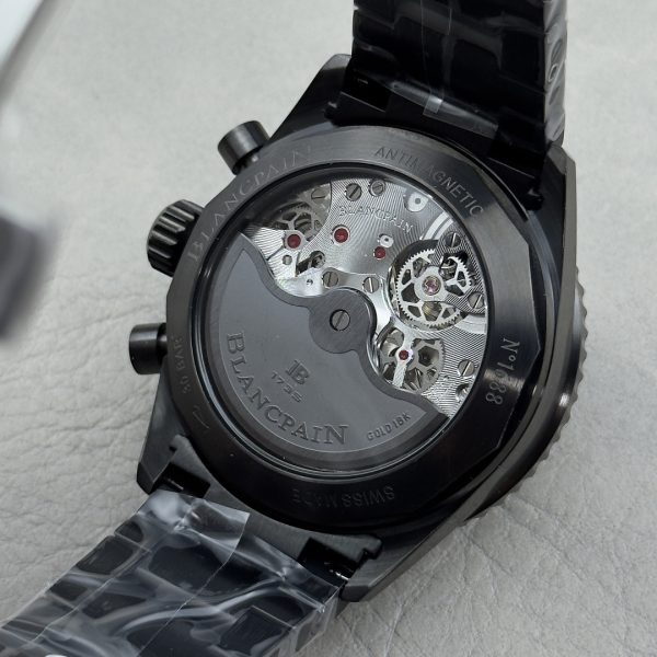 Blancpain Fifty Fathoms Bathyscaphe Flyback Chronograph Blue Dial Black Ceramic
