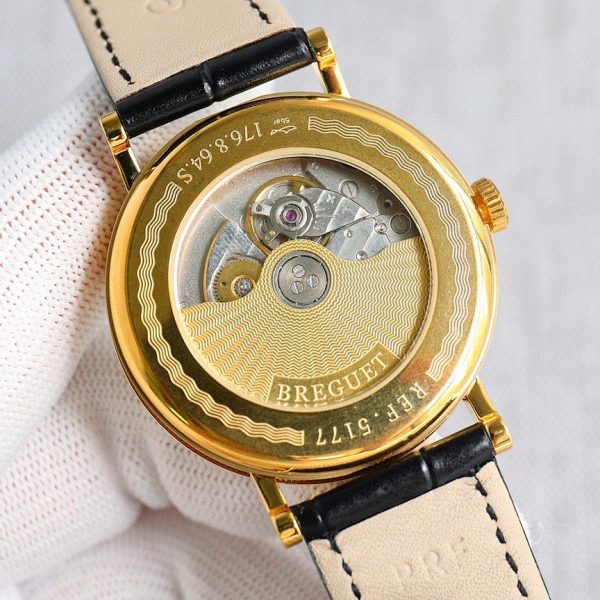 Breguet Classique 5177 Silver Guilloché Dial Yellow Gold ref. 5177BA/12/9V6
