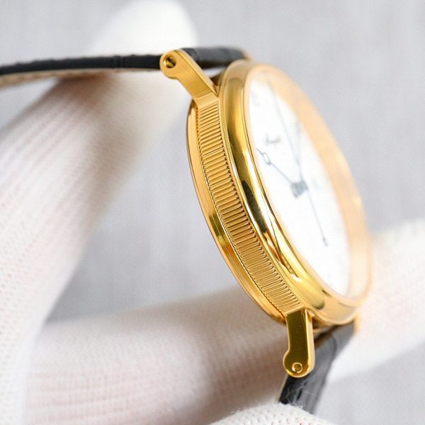 Breguet Classique 5177 Silver Guilloché Dial Yellow Gold ref. 5177BA/12/9V6