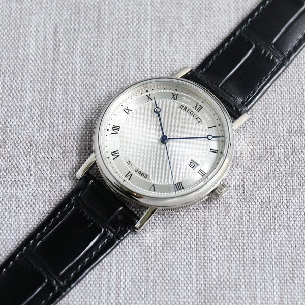 Breguet Classique 5177 Silver Guilloché Dial White Gold ref. 5177BB/12/9V6