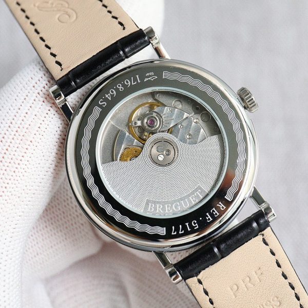 Breguet Classique 5177 Silver Guilloché Dial White Gold ref. 5177BB/12/9V6