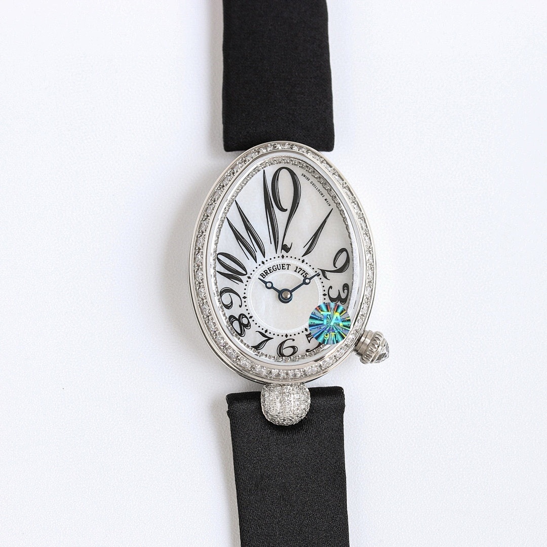 Breguet Reine de Naples White Mother-of-Pearl Crystal-Set Edition ref. 8928BB/5W/944/DD0D3L