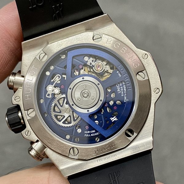 Hublot Big Bang Classic Fusion Chronograph Blue Skeleton Dial Blue Ceramic Bezel ref. 421.NL.5170.RX