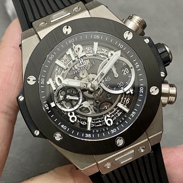 Hublot Big Bang Unico Black Skeleton Dial Black Ceramic Bezel ref. 421.NM.1170.RX