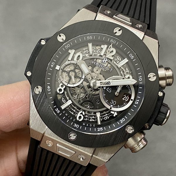 Hublot Big Bang Unico Black Skeleton Dial Black Ceramic Bezel ref. 421.NM.1170.RX