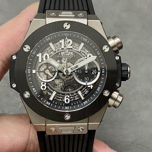 Hublot Big Bang Unico Black Skeleton Dial Black Ceramic Bezel ref. 421.NM.1170.RX