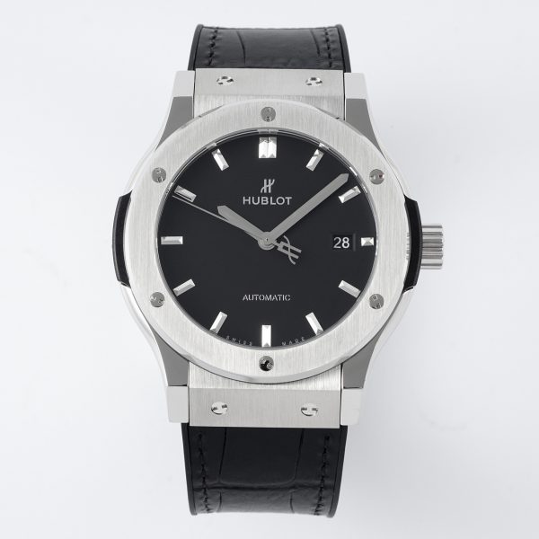 Hublot Classic Fusion Black Dial Leather Strap ref. 511.NX.1171.LR
