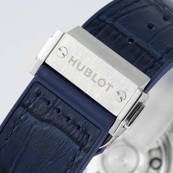Hublot Classic Fusion Blue Sunray Dial Blue Leather Strap 511.NX.7170.LR