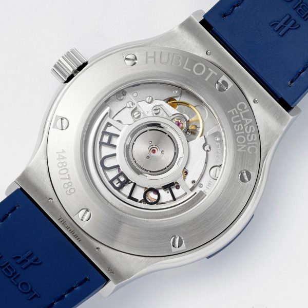 Hublot Classic Fusion Blue Sunray Dial Blue Leather Strap 511.NX.7170.LR