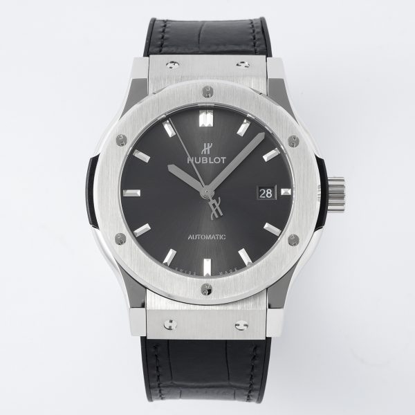 Hublot Classic Fusion Racing Grey Dial Black Leather Strap ref. 511.NX.7071.LR