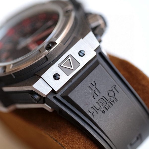 Hublot King Power Oceanographic 4000 Black Dial Red Accents ref. 731.NX.1190.RX