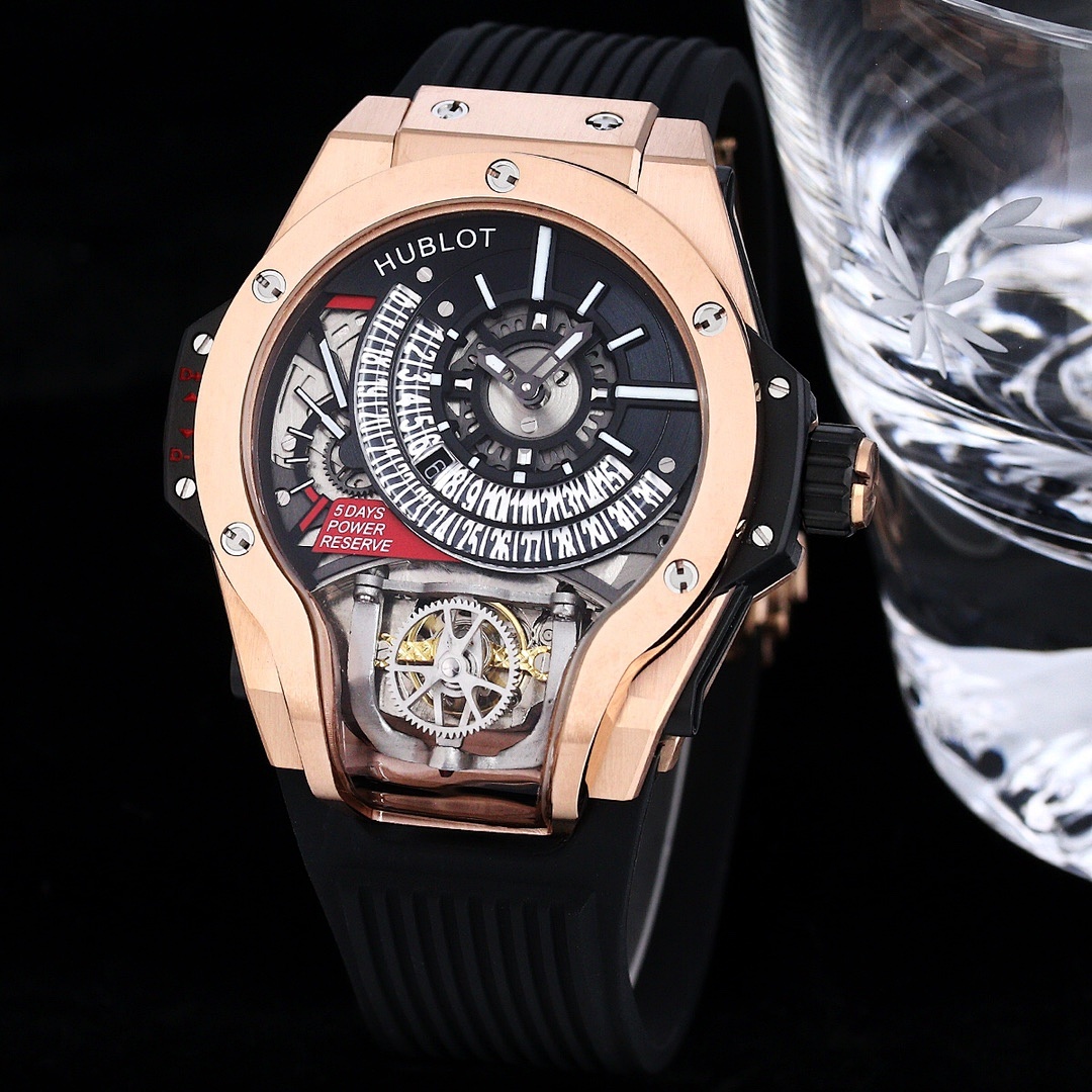 Hublot MP-09 Tourbillon King Gold Open-Worked Black Dial ref. 909.OX.1120.RX