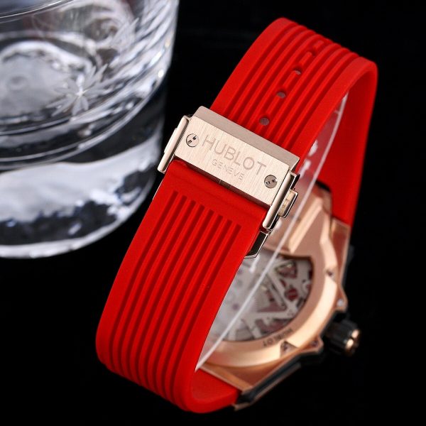 Hublot MP-09 Tourbillon King Gold Black Bezel Red Strap ref. 909.OX.1120.RX