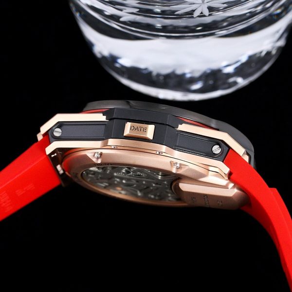 Hublot MP-09 Tourbillon King Gold Black Bezel Red Strap ref. 909.OX.1120.RX