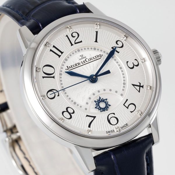 Jaeger-LeCoultre Rendez-Vous Night & Day Silver Dial Blue Alligator Strap