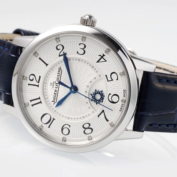 Jaeger-LeCoultre Rendez-Vous Night & Day Silver Dial Blue Alligator Strap