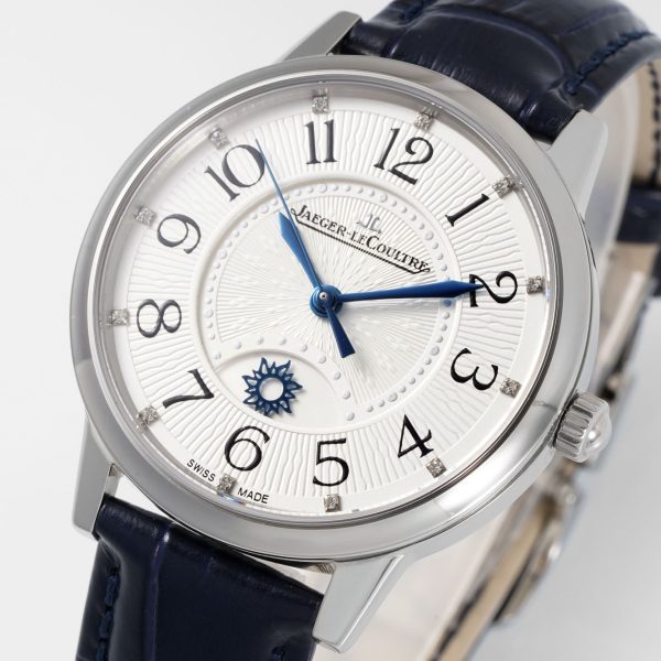 Jaeger-LeCoultre Rendez-Vous Night & Day Silver Dial Blue Alligator Strap