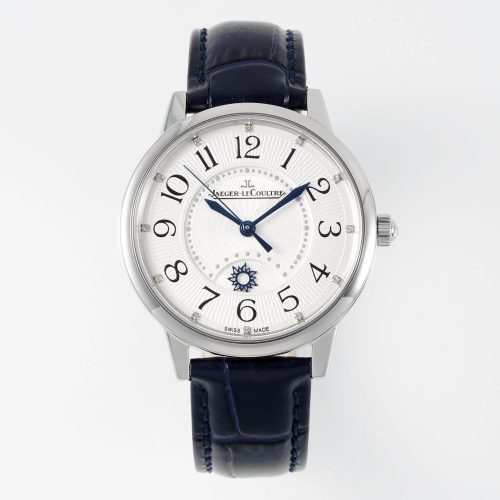 Jaeger-LeCoultre Rendez-Vous Night & Day Silver Dial Blue Alligator Strap