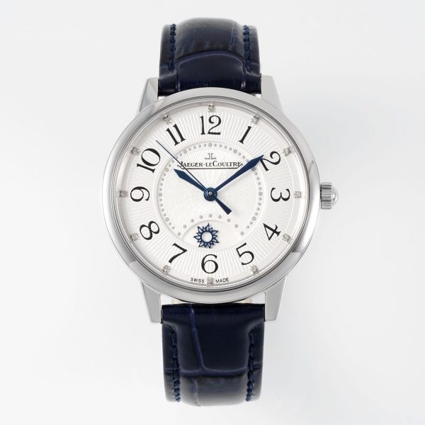 Jaeger-LeCoultre Rendez-Vous Night & Day Silver Dial Blue Alligator Strap