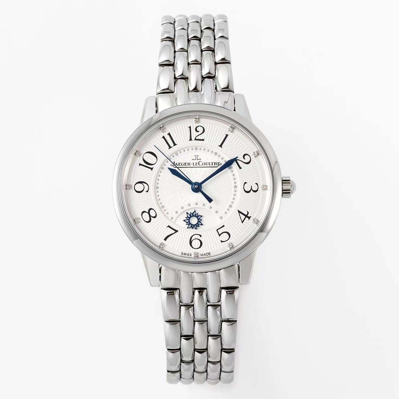 Jaeger-LeCoultre Rendez-Vous Night & Day Silver Dial Stainless Steel Bracelet