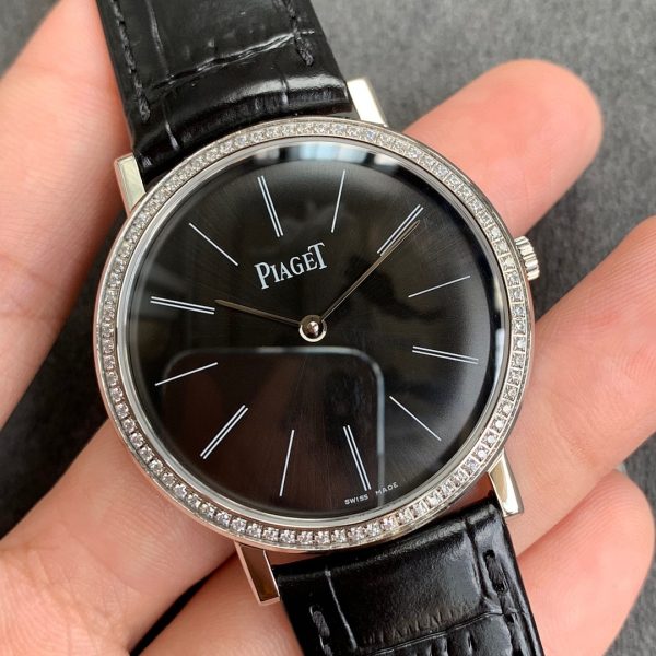 Piaget Altiplano Black Sunburst Dial Diamond Bezel