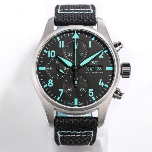 IWC Pilot’s Watch Chronograph 41 Mercedes-AMG PETRONAS Formula One Team Black Woven Strap Edition