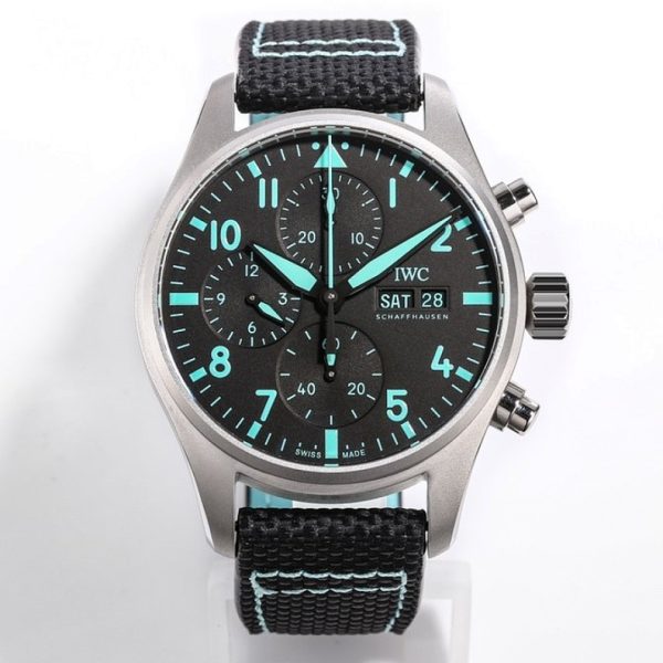 IWC Pilot’s Watch Chronograph 41 Mercedes-AMG PETRONAS Formula One Team Black Woven Strap Edition